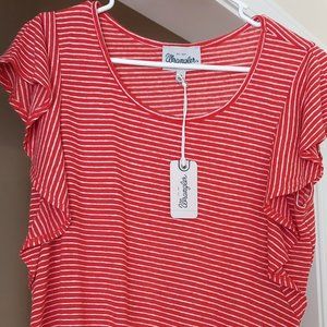 Casual Red Sleeveless summer top